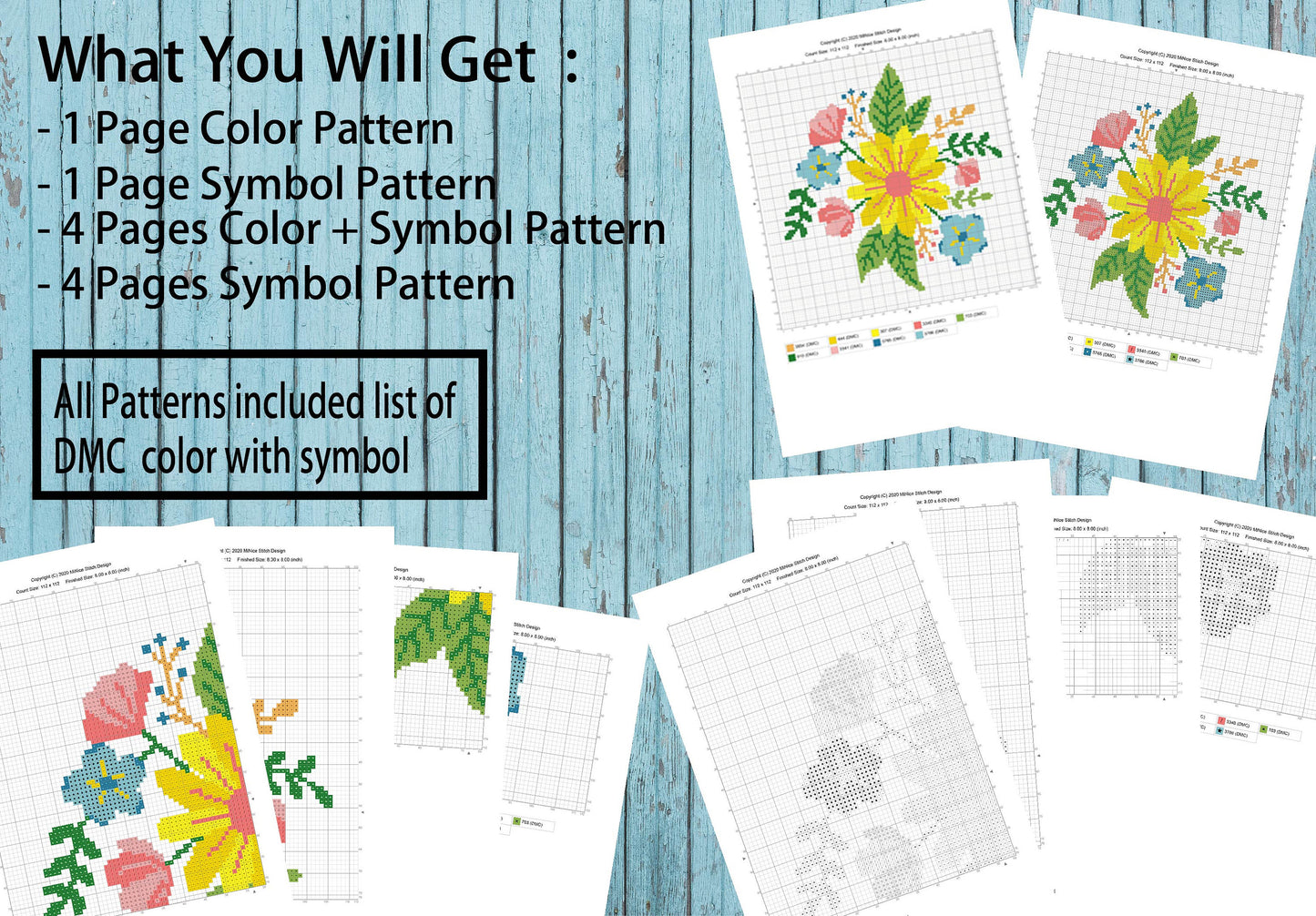 Christmas Cross Stitch Pattern Santa Claus Cross Stitch Christmas Tree Cross Stitch Christmas Art Pattern PDF Pattern Instant Download