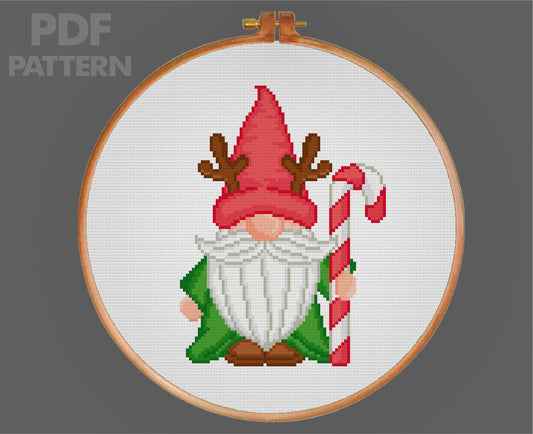 Christmas Gnomes Cross Stitch Pattern Christmas Cross Stitch PDF Pattern Instant Download