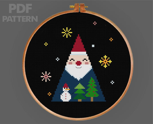 Christmas Cross Stitch Pattern Santa Claus Cross Stitch Christmas Tree Cross Stitch Christmas Art Pattern PDF Pattern Instant Download